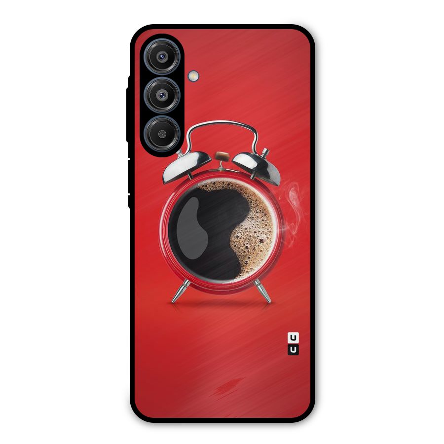 Coffee Clock Metal Back Case for Galaxy A16 5G