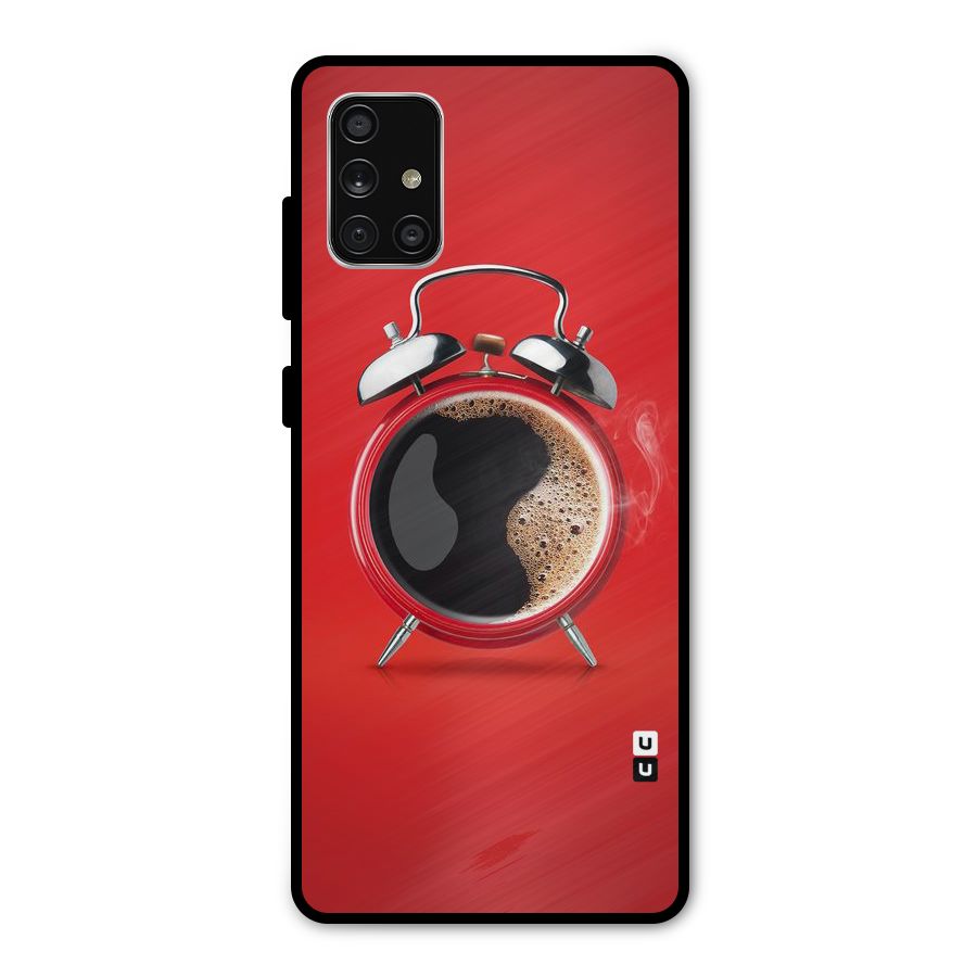 Coffee Clock Metal Back Case for Galaxy A71