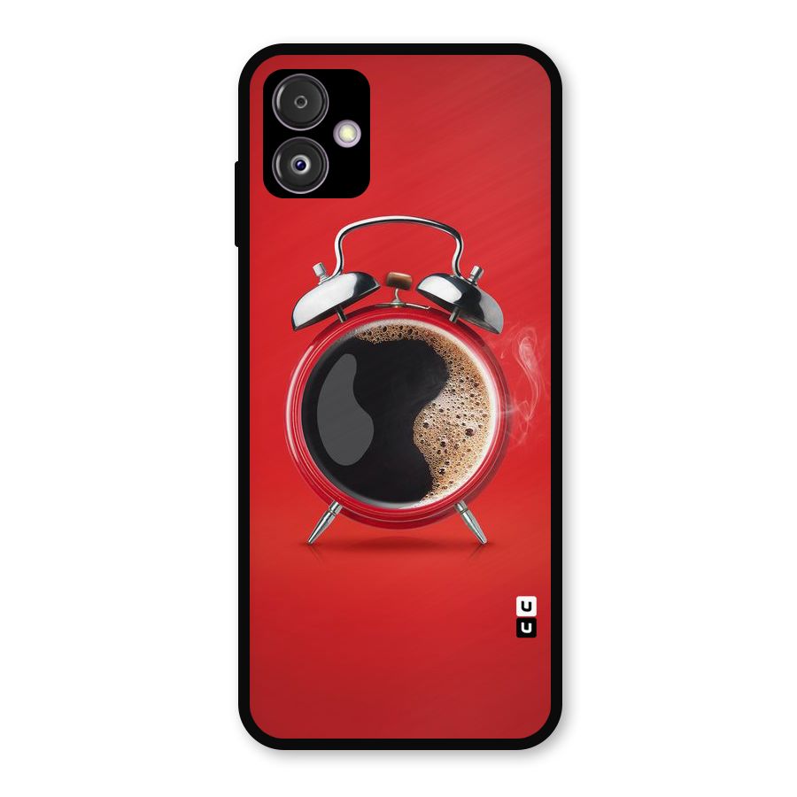 Coffee Clock Metal Back Case for Galaxy F14