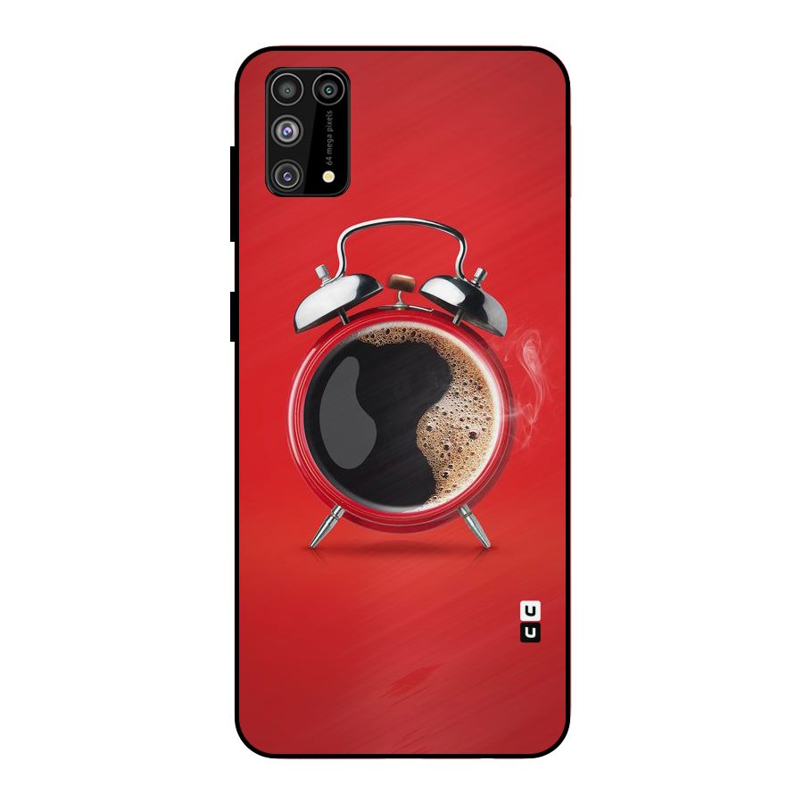 Coffee Clock Metal Back Case for Galaxy F41