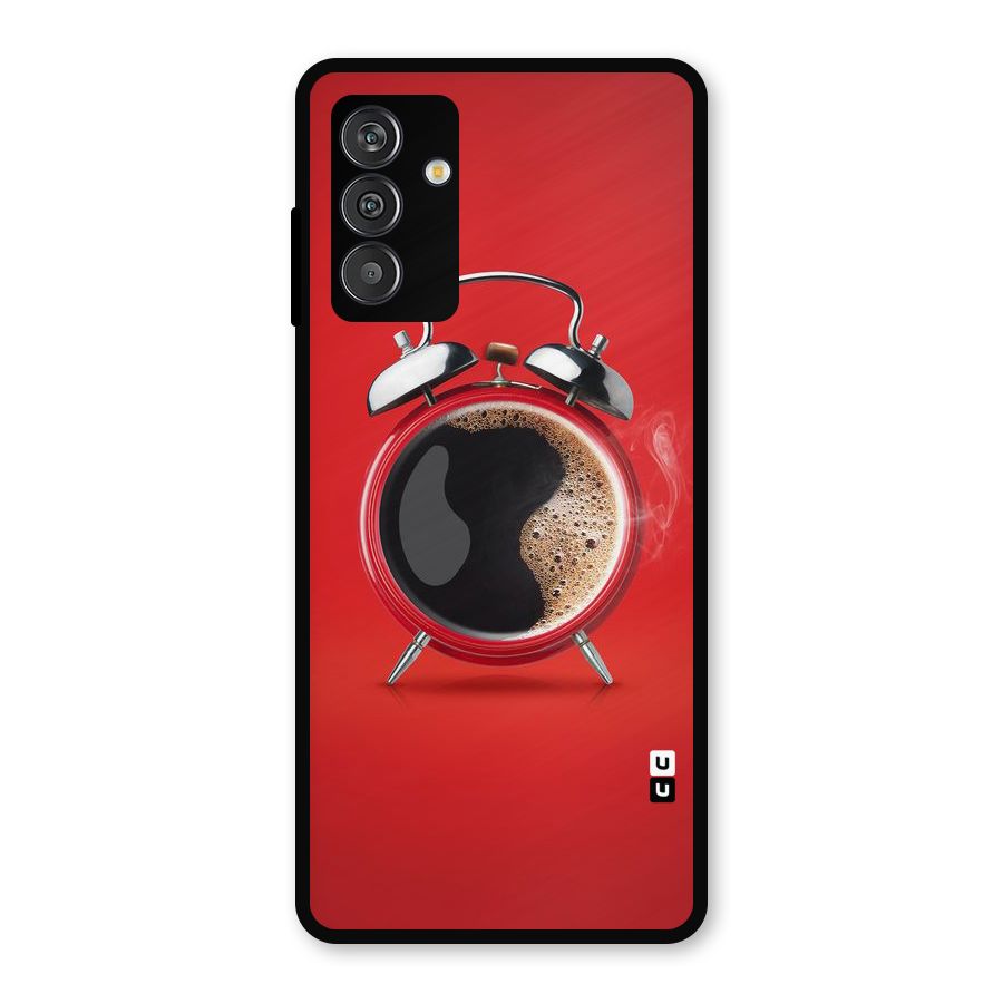 Coffee Clock Metal Back Case for Galaxy M13