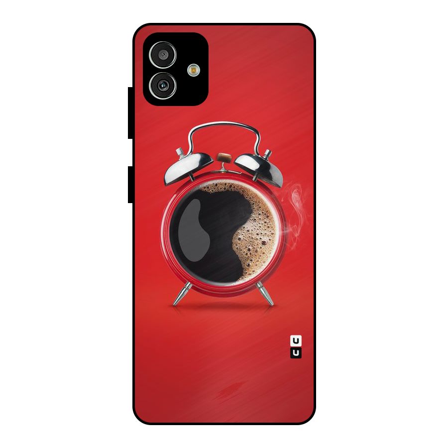 Coffee Clock Metal Back Case for Galaxy M13 5G