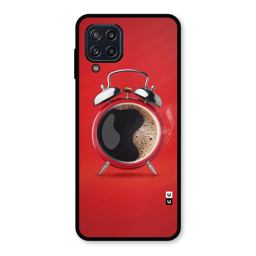 Coffee Clock Metal Back Case for Galaxy M32