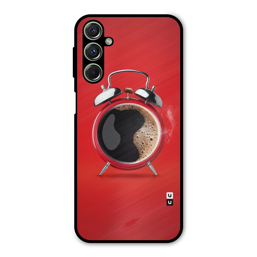 Coffee Clock Metal Back Case for Galaxy M34