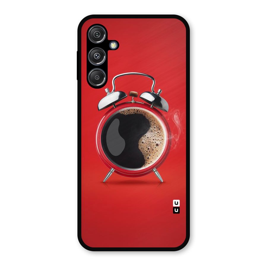 Coffee Clock Metal Back Case for Galaxy M34 5G