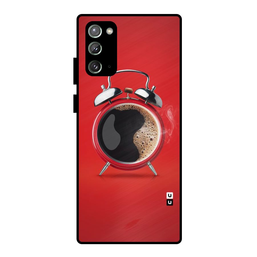 Coffee Clock Metal Back Case for Galaxy Note 20