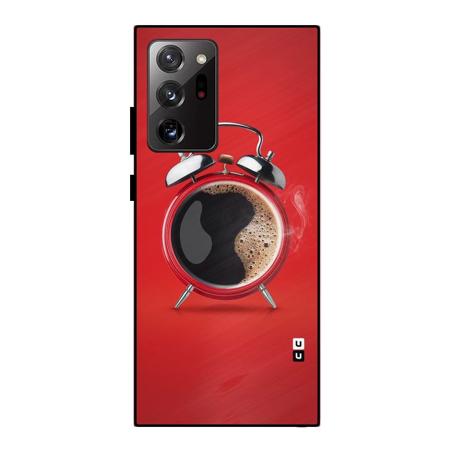 Coffee Clock Metal Back Case for Galaxy Note 20 Ultra