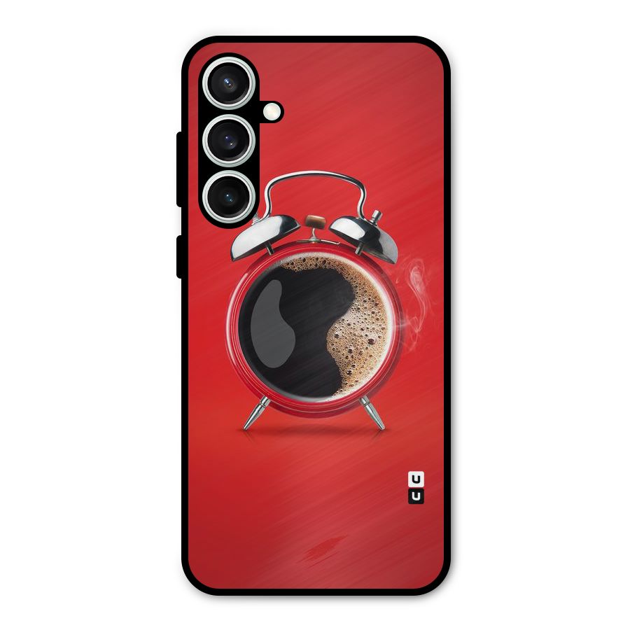 Coffee Clock Metal Back Case for Galaxy S23 FE