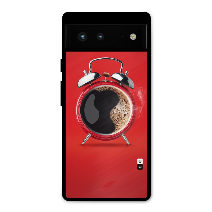 Coffee Clock Metal Back Case for Google Pixel 6