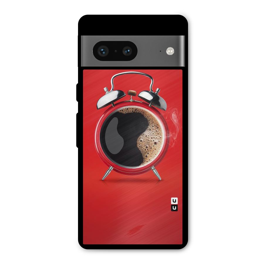 Coffee Clock Metal Back Case for Google Pixel 7