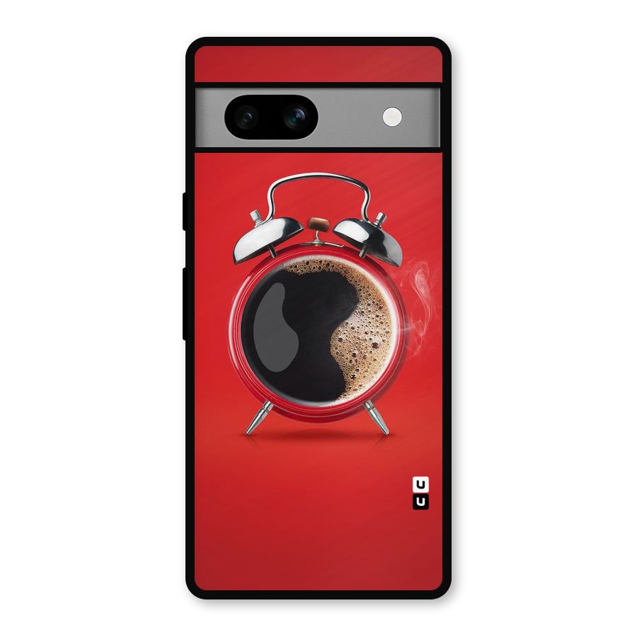 Coffee Clock Metal Back Case for Google Pixel 7a