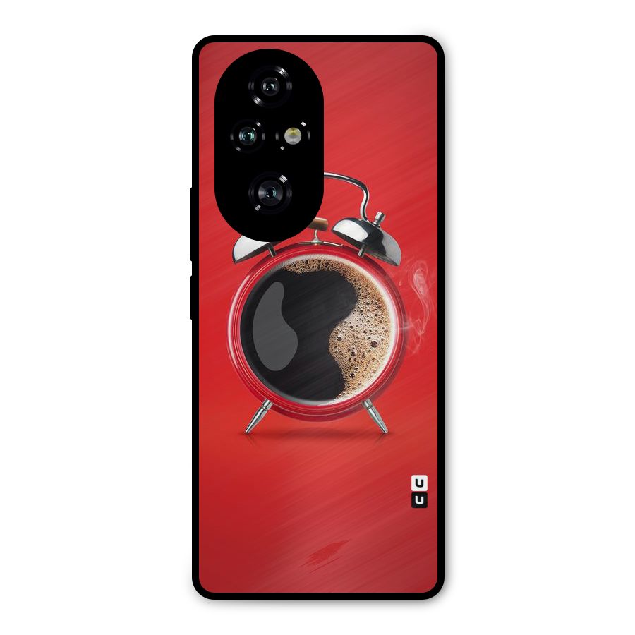 Coffee Clock Metal Back Case for Honor 200 Pro