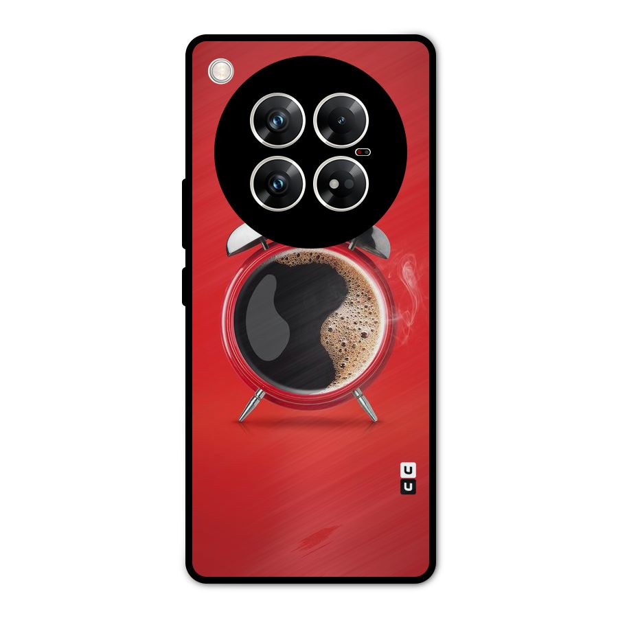 Coffee Clock Metal Back Case for Infinix Zero 40 5G