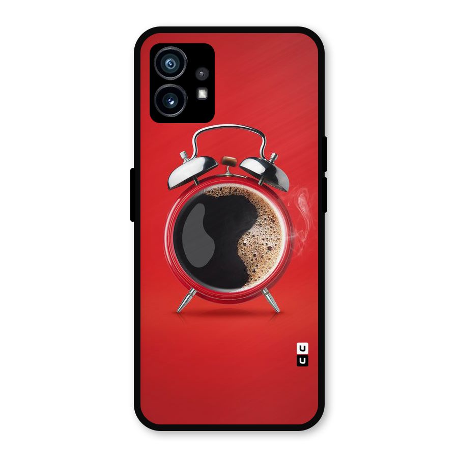 Coffee Clock Metal Back Case for Nothing Phone 1