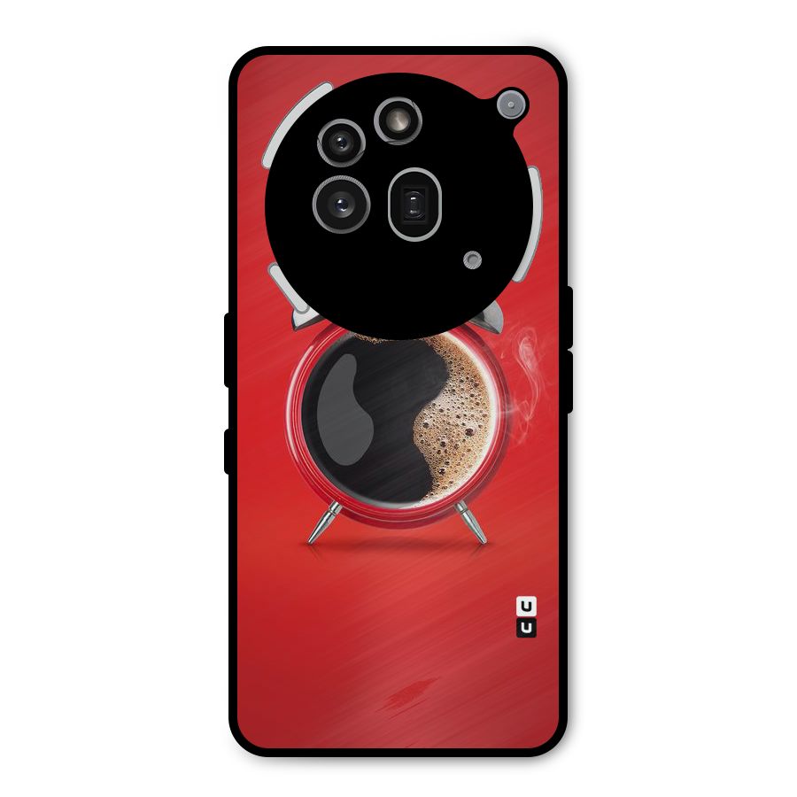 Coffee Clock Metal Back Case for Nothing Phone 3a Pro