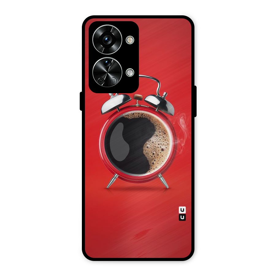 Coffee Clock Metal Back Case for OnePlus Nord 2T