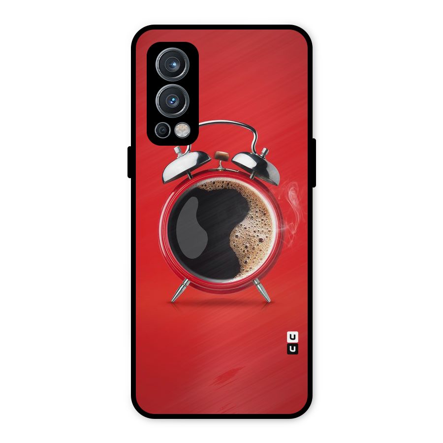 Coffee Clock Metal Back Case for OnePlus Nord 2 5G