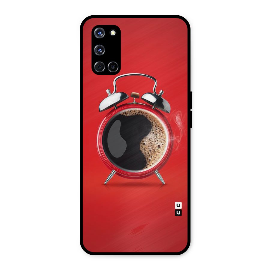 Coffee Clock Metal Back Case for Oppo A52