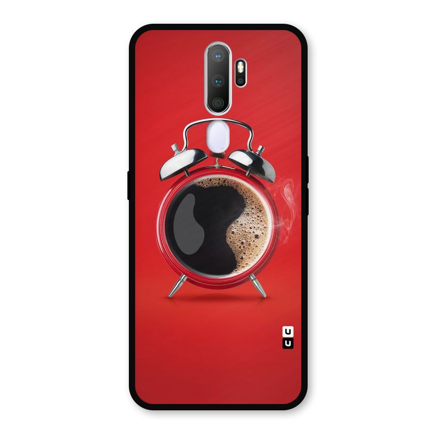 Coffee Clock Metal Back Case for Oppo A9 (2020)