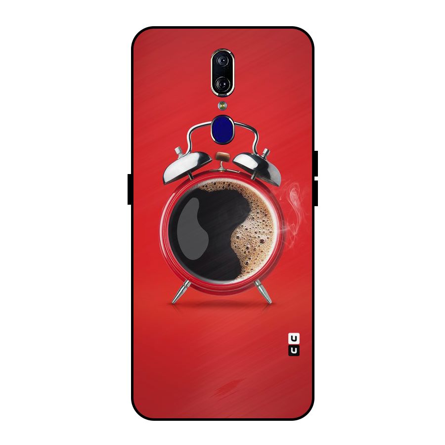 Coffee Clock Metal Back Case for Oppo F11