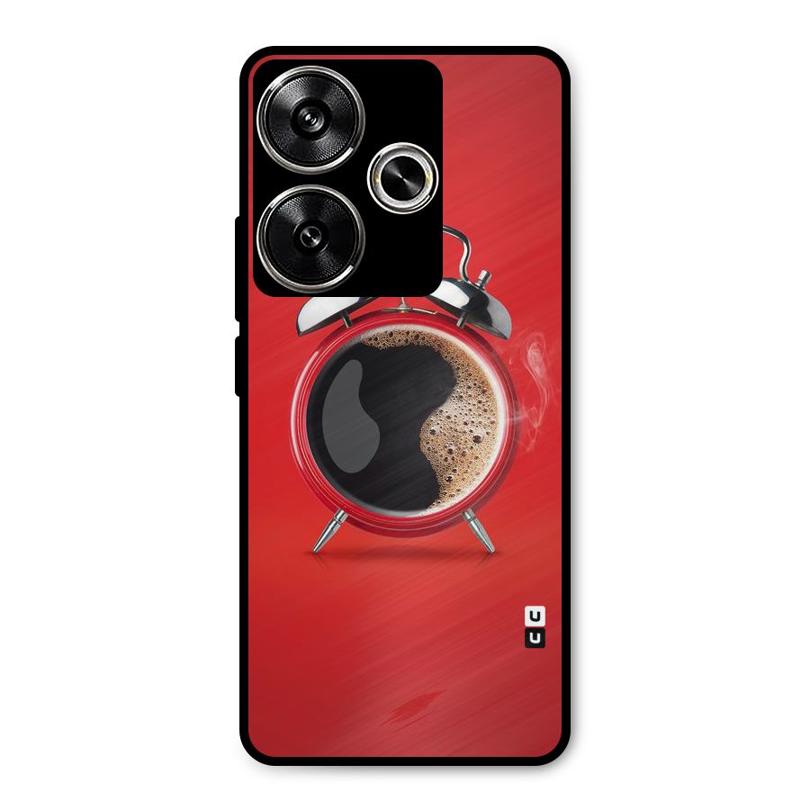 Coffee Clock Metal Back Case for Poco F6