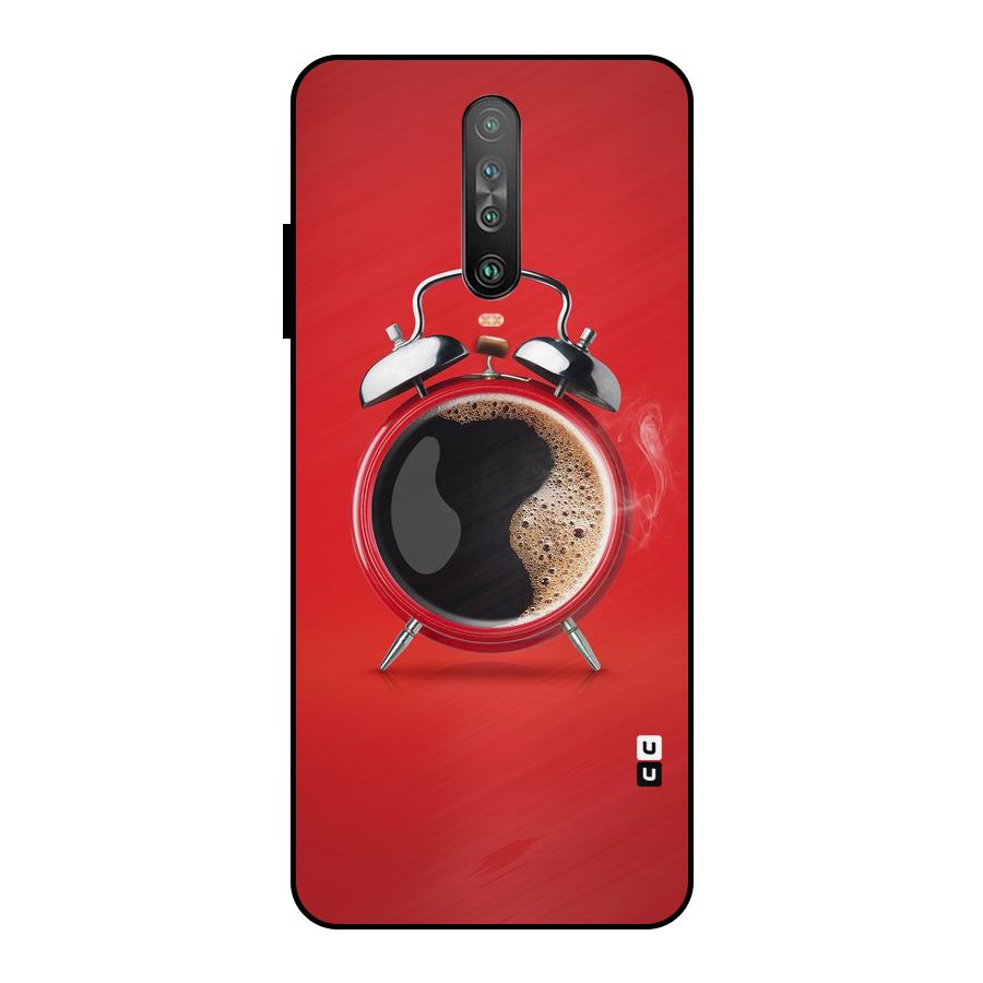 Coffee Clock Metal Back Case for Poco X2