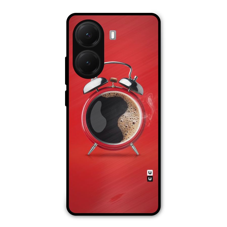 Coffee Clock Metal Back Case for Poco X7 Pro