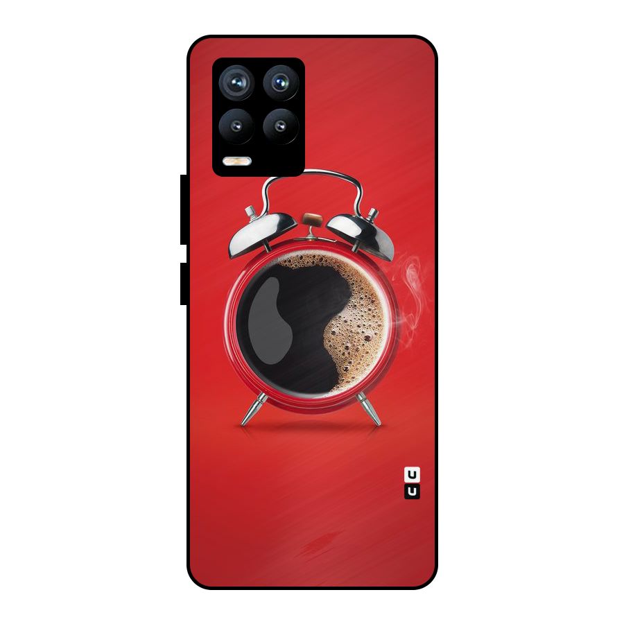 Coffee Clock Metal Back Case for Realme 8 Pro