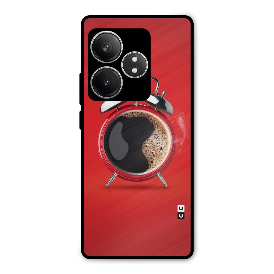 Coffee Clock Metal Back Case for Realme GT 6T