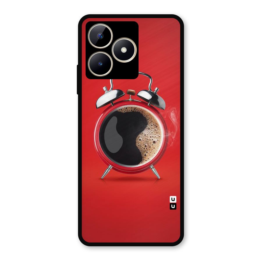 Coffee Clock Metal Back Case for Realme Narzo N53