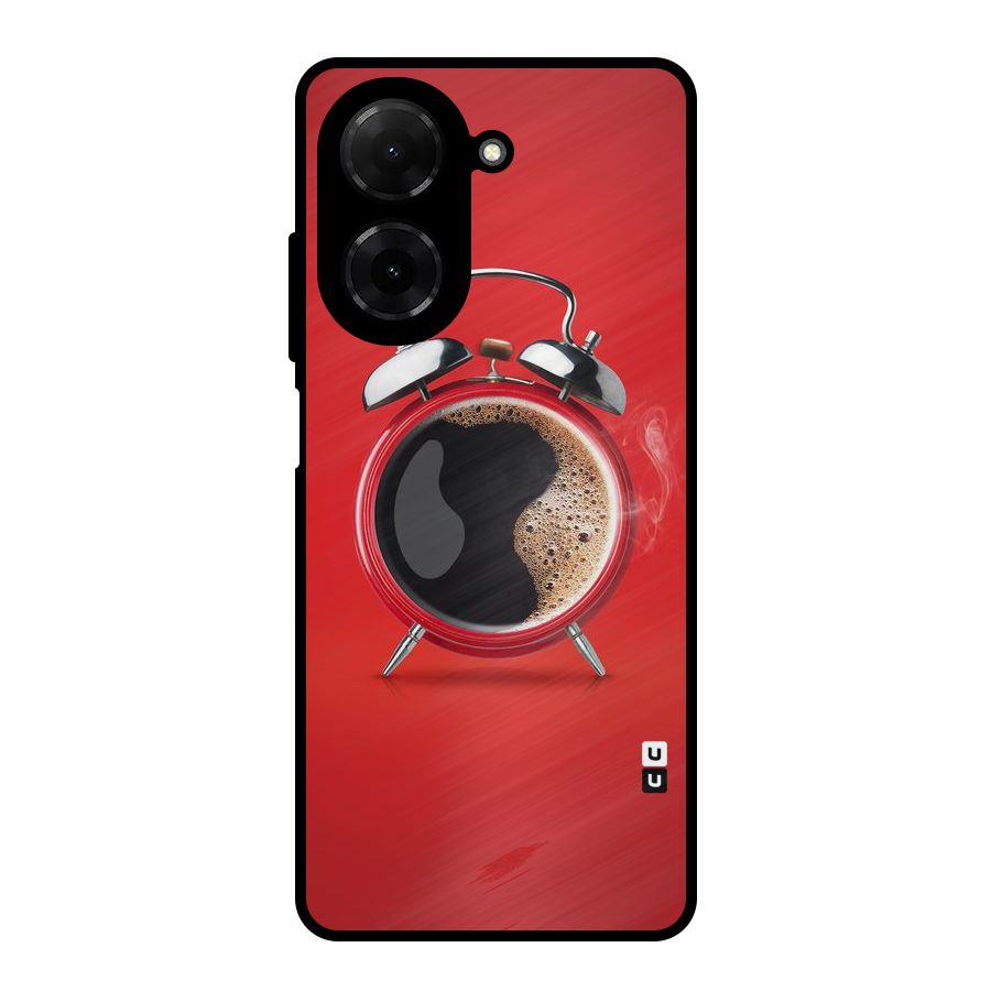Coffee Clock Metal Back Case for Redmi A5 4G