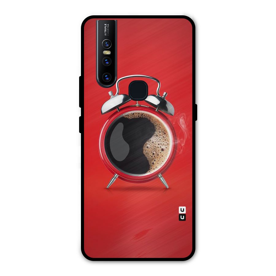 Coffee Clock Metal Back Case for Vivo V15