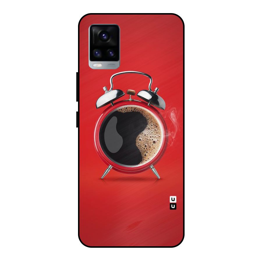 Coffee Clock Metal Back Case for Vivo V20