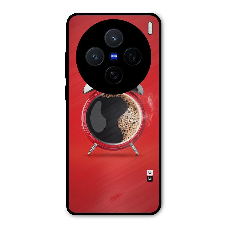 Coffee Clock Metal Back Case for Vivo X200