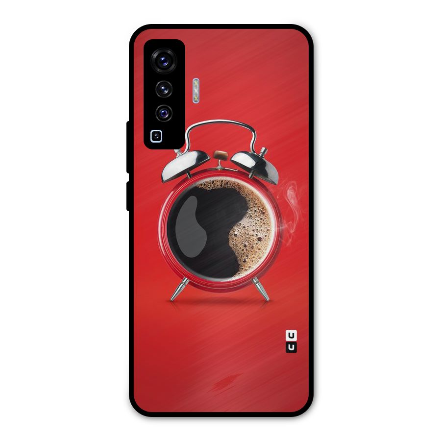 Coffee Clock Metal Back Case for Vivo X50