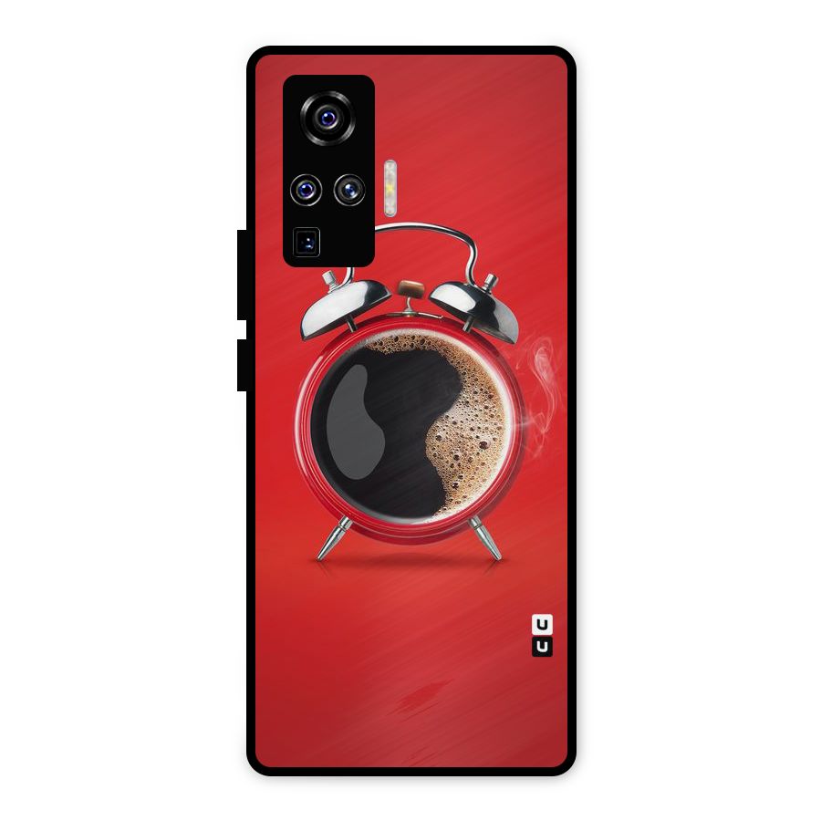 Coffee Clock Metal Back Case for Vivo X50 Pro