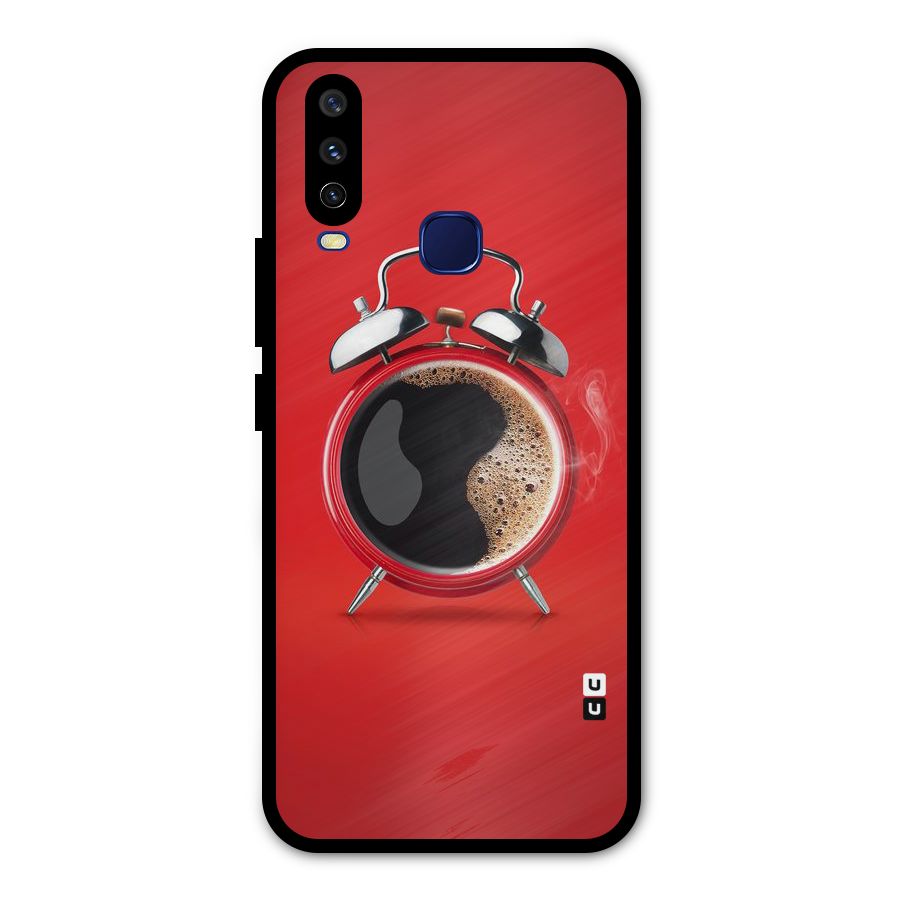 Coffee Clock Metal Back Case for Vivo Y15