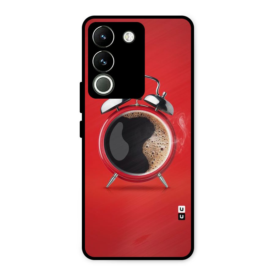 Coffee Clock Metal Back Case for Vivo Y200