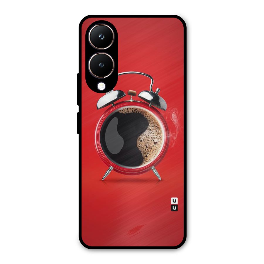 Coffee Clock Metal Back Case for Vivo Y28