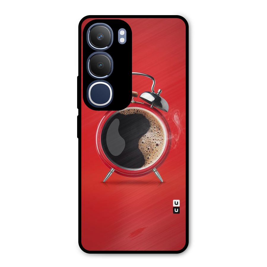 Coffee Clock Metal Back Case for Vivo Y29