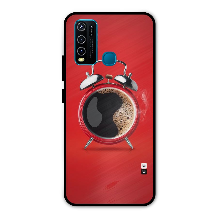Coffee Clock Metal Back Case for Vivo Y50