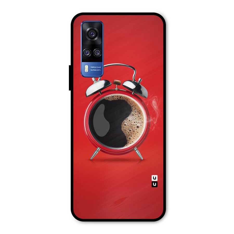 Coffee Clock Metal Back Case for Vivo Y51A
