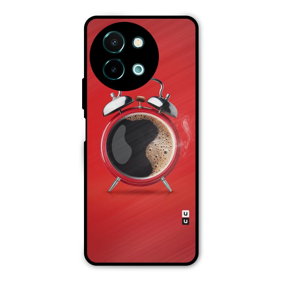 Coffee Clock Metal Back Case for Vivo Y58