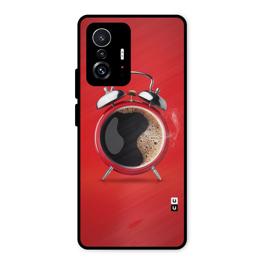 Coffee Clock Metal Back Case for Xiaomi 11T Pro