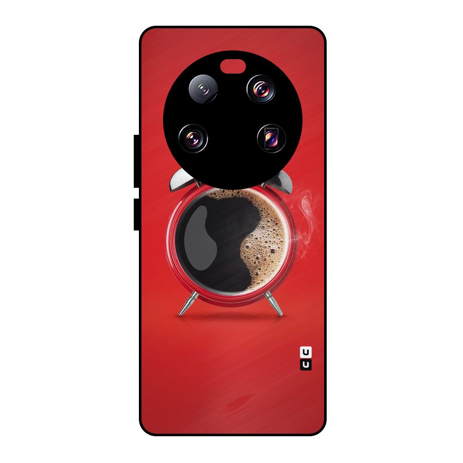 Coffee Clock Metal Back Case for Xiaomi 13 Ultra