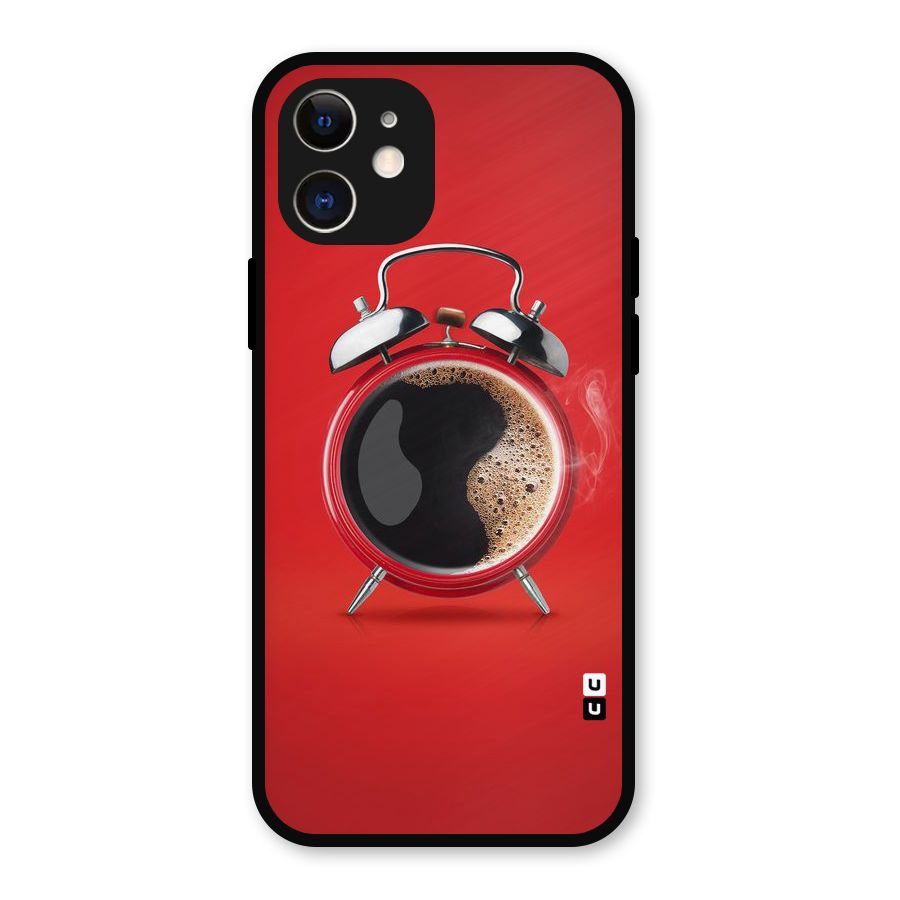Coffee Clock Metal Back Case for iPhone 12