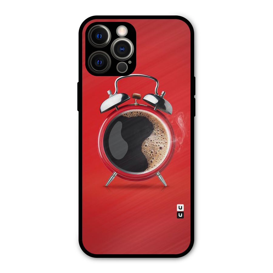 Coffee Clock Metal Back Case for iPhone 12 Pro Max