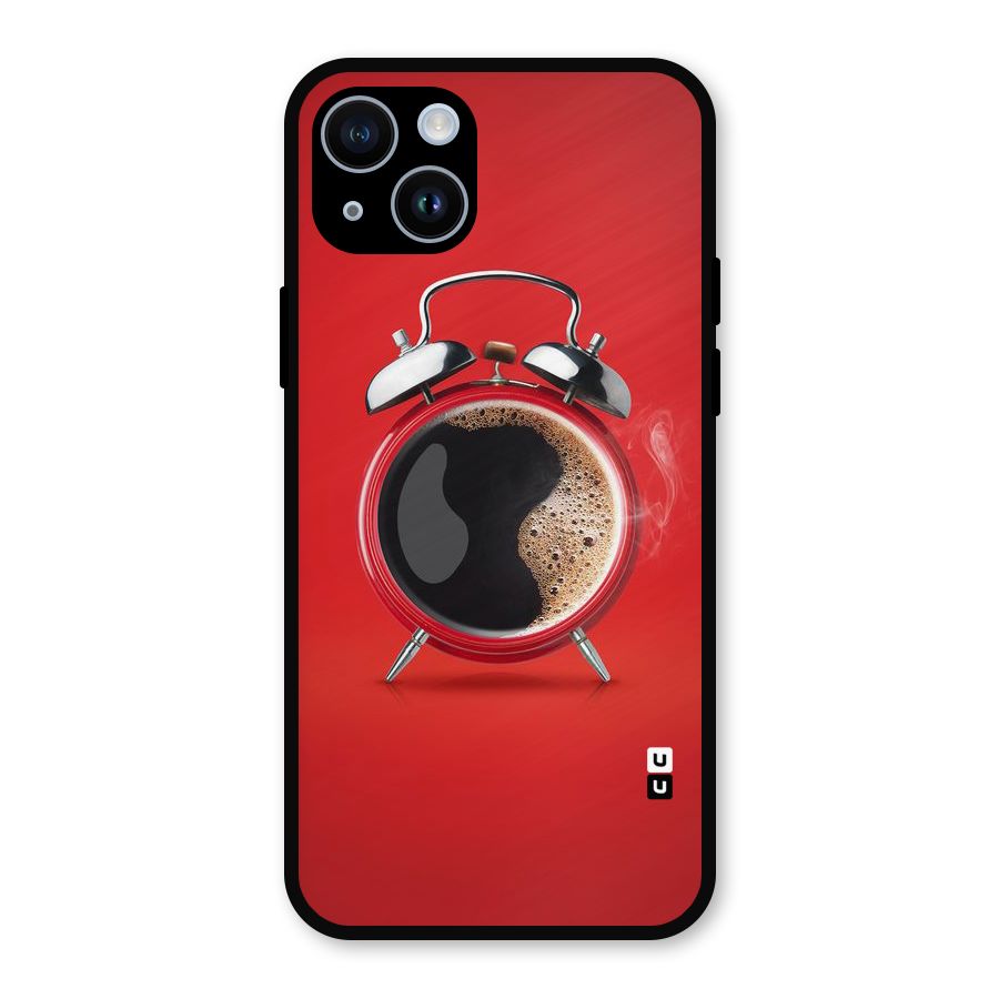 Coffee Clock Metal Back Case for iPhone 14
