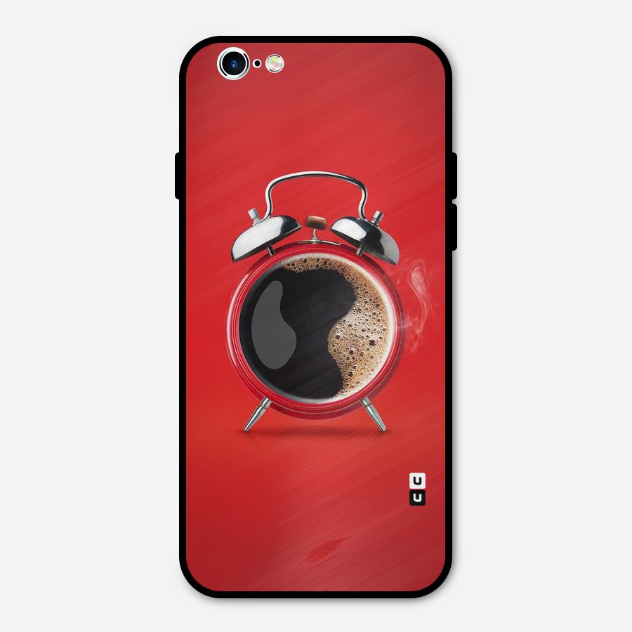 Coffee Clock Metal Back Case for iPhone 6 6s
