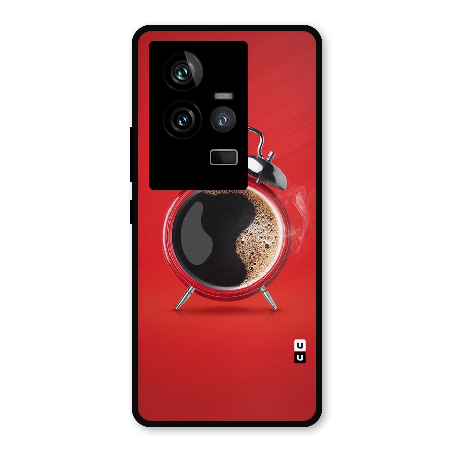 Coffee Clock Metal Back Case for iQOO 11 5G